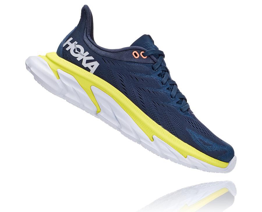 Hoka Australia One One Clifton Edge - Womens Running Shoes Navy - PALDR-7904